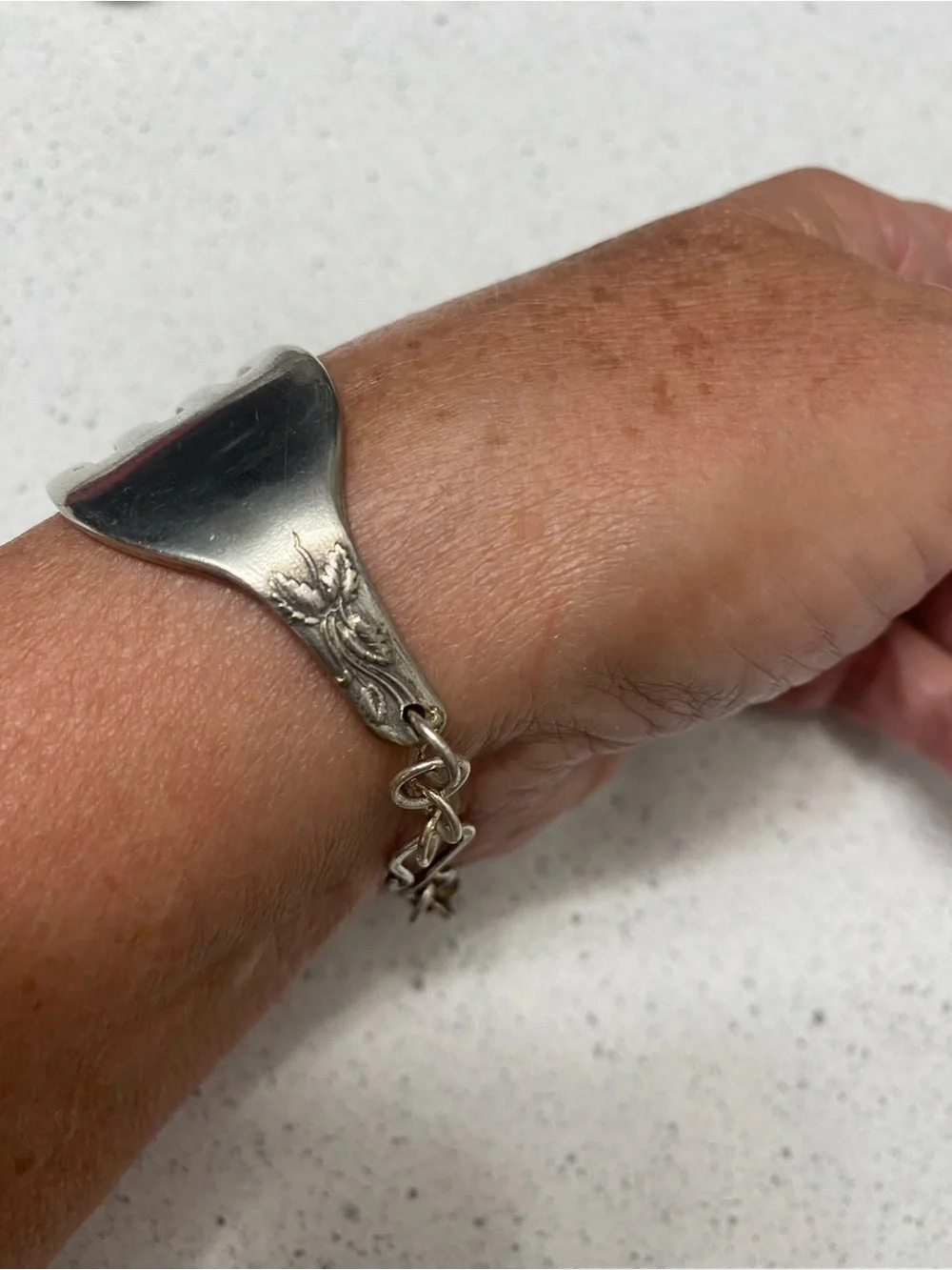 Vintage Silver Fork Bracelet